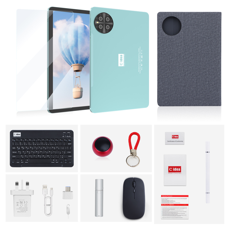 Tablet C Idea de 10,1 polegadas com CPU MTK, WIFI e Android, com suporte para 2 SIMs CM8800plus Azul