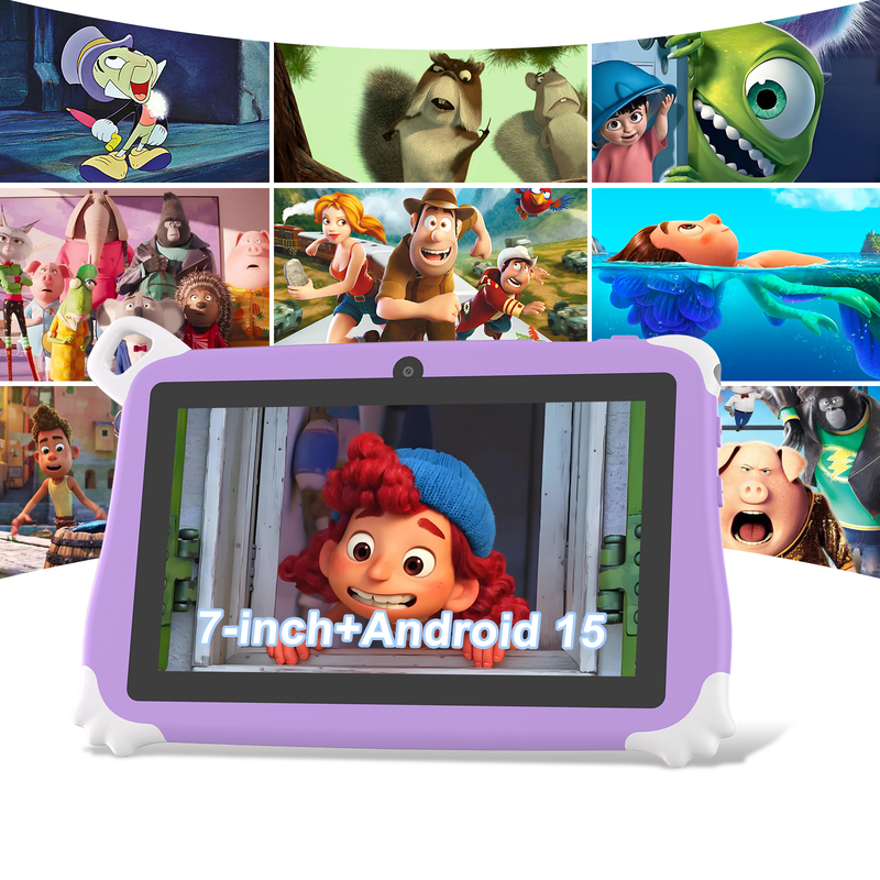 Tablet Infantil C Idea Android 15 8+256GB Educacional Kidspad com APP Amigável CM86 roxo