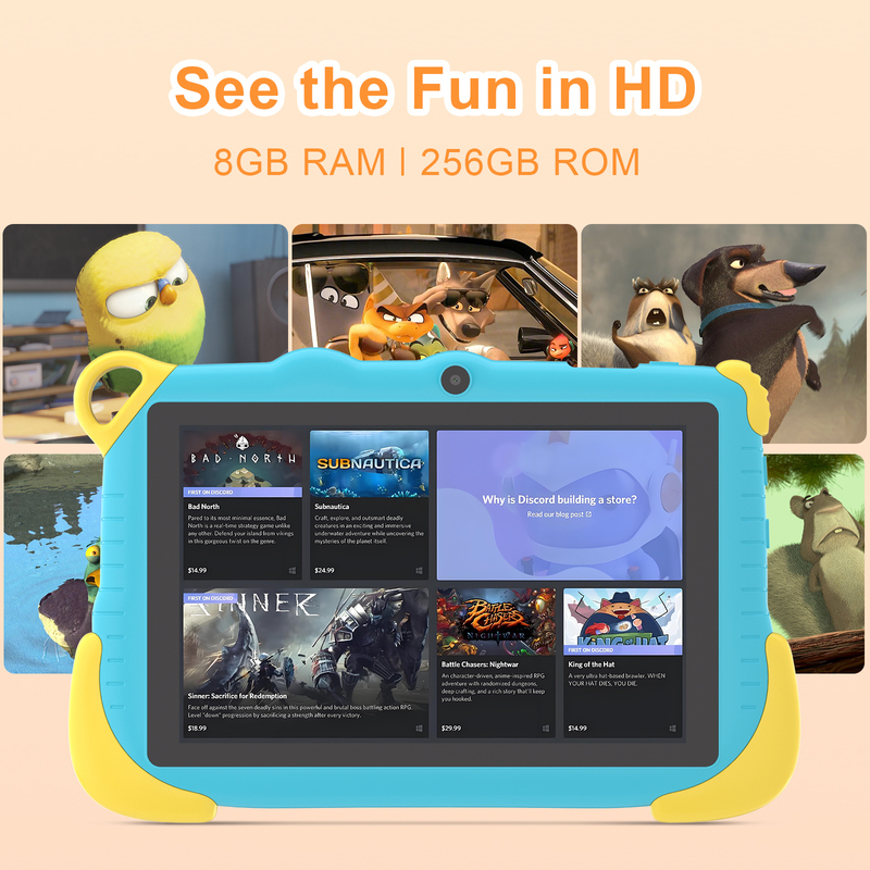 C Idea 7 polegadas Android 15 Educational Smart Tablet For Students CM78 azul