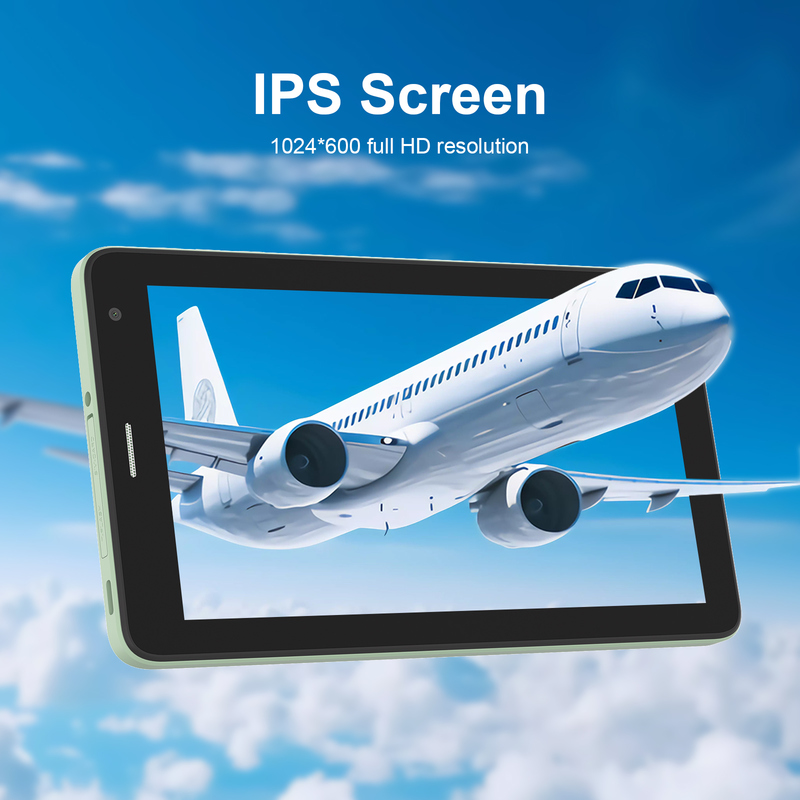Tablet C idea de 7 polegadas com Wi-Fi, capa, 8+256GB de armazenamento, processador Quad Core, tela IPS touchscreen 600x1024 CM528 Verde