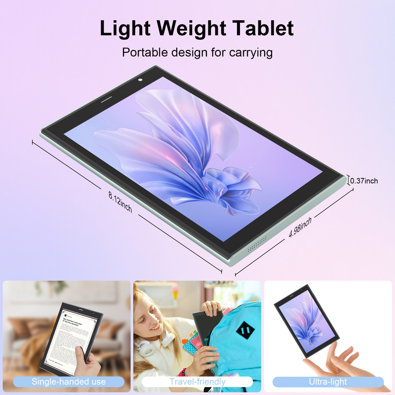 C ideia Tablet Wifi de 8 polegadas com 8+512GB de armazenamento Quad Core Processador 800x1280 IPS Touchscreen verde CM824