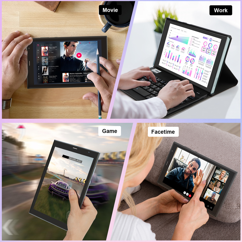 C ideia Tablet Wifi de 8 polegadas com 8+512GB de armazenamento Quad Core Processador 800x1280 IPS Touchscreen azul CM824