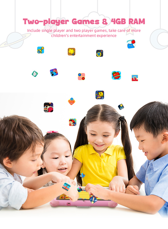 Tablet Inteligente Educacional Android 14 de 7 Polegadas C Idea Para Estudantes CM88 rosa