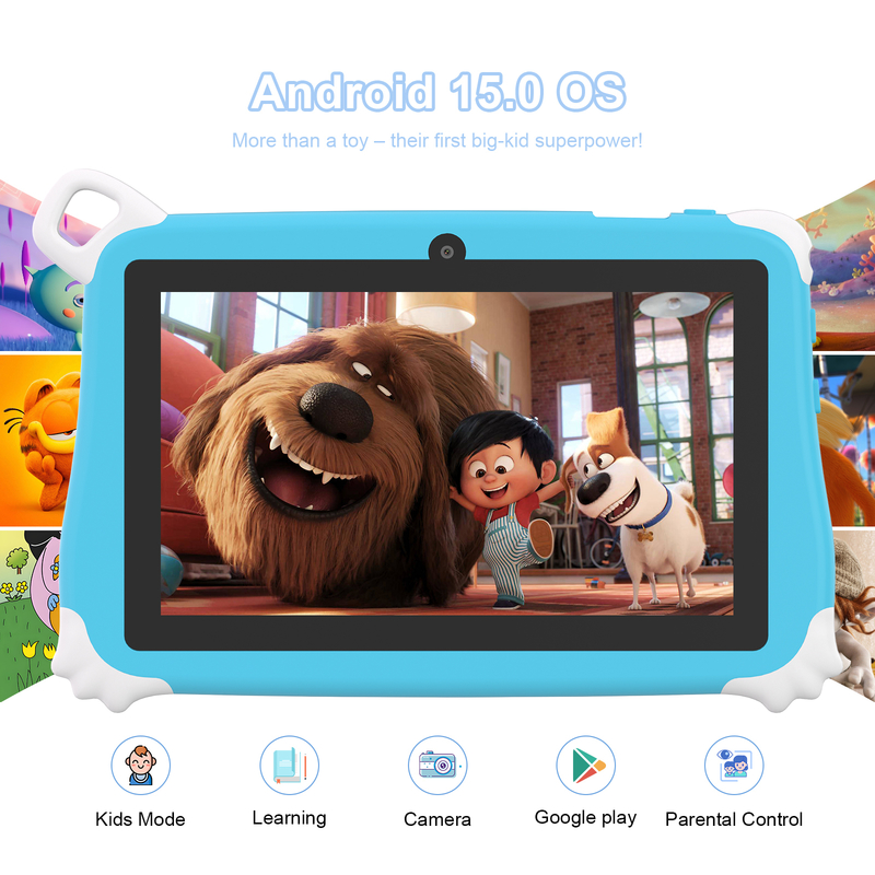 C Idea Android 15 Kids Tablet 8+256GB Educational Tablet Kidspad com APP amigável CM86 azul