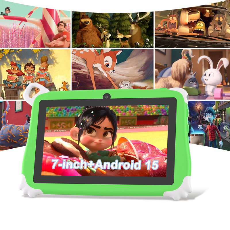 C Idea Android 15 Kids Tablet 8+256GB Educational Tablet Kidspad com Friendly APP CM86 verde