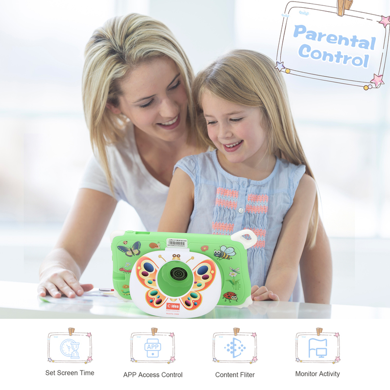 C Idea Android 15 Kids Tablet 8+256GB Educational Tablet Kidspad com Friendly APP CM86 verde