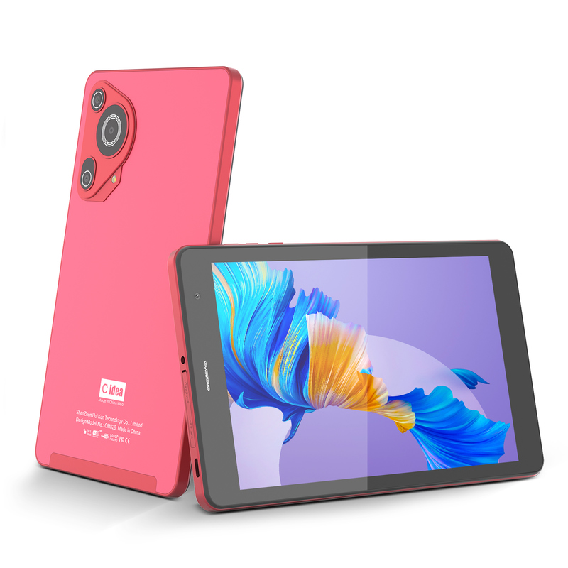 C idea Youth red 8 Inch Tablet Android 15 com slot de cartão tf, WiFi,8GB +512GB, 800*1280 IPS incell CM828