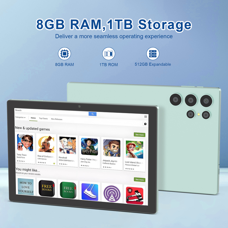 C ideia 10.1 polegadas Android Wi-Fi Touch Screen Tablet PC com 5G LET teclado CM8900plus