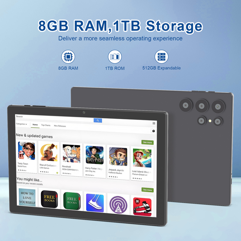 C ideia 10.1 polegadas Android Wi-Fi Touch Screen Tablet PC com 5G LET teclado CM8900plus