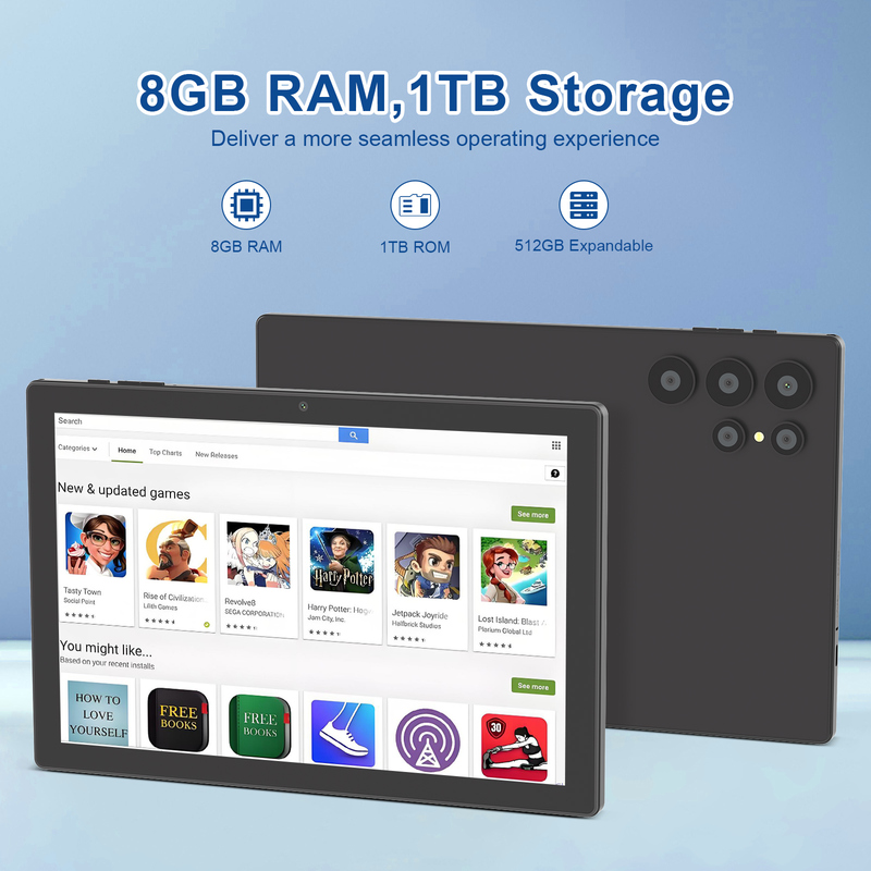 C ideia 10.1 polegadas Android Wi-Fi Touch Screen Tablet PC com 5G LET teclado CM8900plus