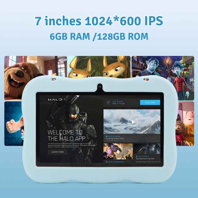 C idea Youth 7 Inch Tablet Android 15 com slot de cartão tf, WiFi,6GB +128GB, 1024*600 IPS incell CM66