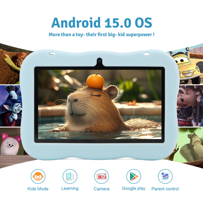 C idea Youth 7 Inch Tablet Android 15 com slot de cartão tf, WiFi,6GB +128GB, 1024*600 IPS incell CM66