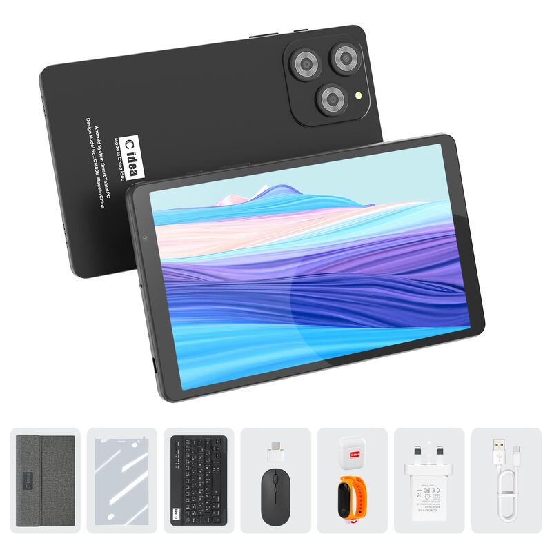 C ideia 8 polegadas Smart Tablet PC Com teclado 8GB RAM + 512 ROM 800 * 1340 IPS incell Touchscreen Display preto CM866