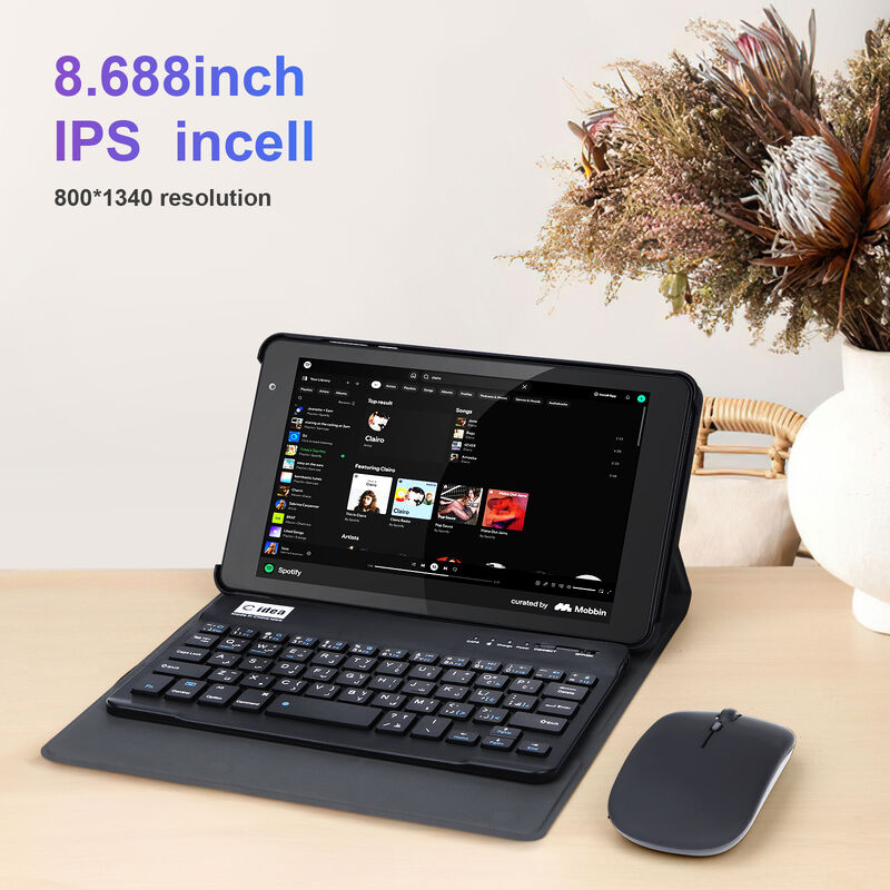 C ideia 8 polegadas Smart Tablet PC Com teclado 8GB RAM + 512 ROM 800 * 1340 IPS incell Touchscreen Display cinza CM866