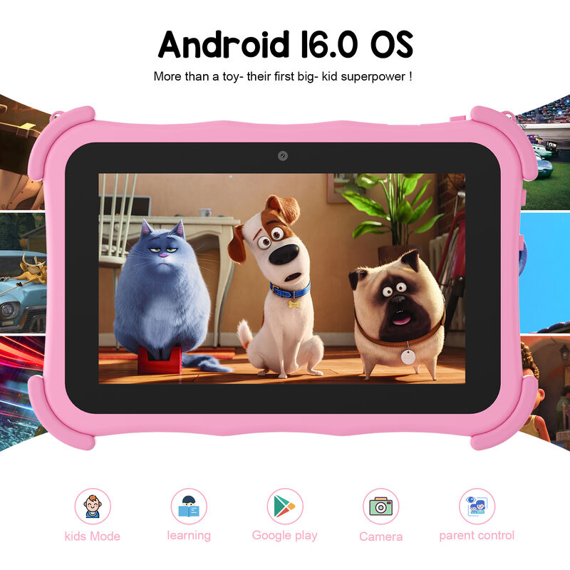 Tablet C idea Youth de 7 polegadas Android 16 com slot para cartão tf, WiFi, 8GB + 256GB, 1024*600 CM89