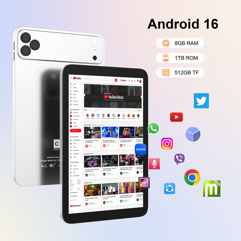 C ideia 10,1 polegadas Android Wi-Fi Touch Screen azul Tablet PC com 5G teclado Quad-core CM10017Air