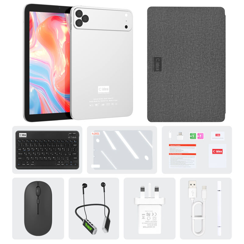 C ideia 10,1 polegadas Android Wi-Fi Touch Screen azul Tablet PC com 5G teclado Quad-core CM10017Air