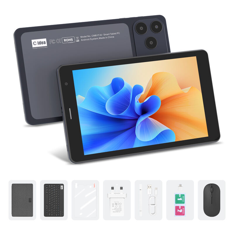 C Idea 8 polegadas Android 16 Tablet 8GB RAM 512GB ROM Modelo CM817 ar