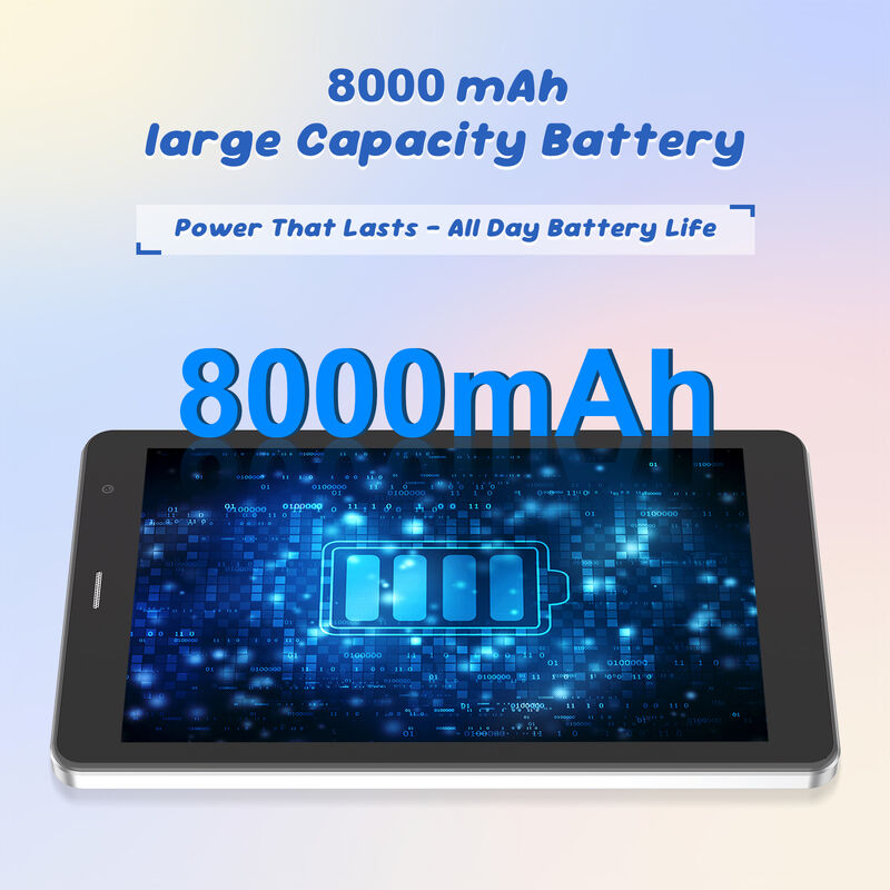 Tablet Wifi C idea de 7 polegadas com capa, 8+256GB de armazenamento, processador Quad Core, tela sensível ao toque IPS de 600x1024 CM517 air