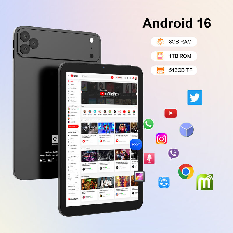 C Ideia Tablet PC de 10,1 polegadas com SIM WIFI Tablet Android para Educação CM10017air Preto