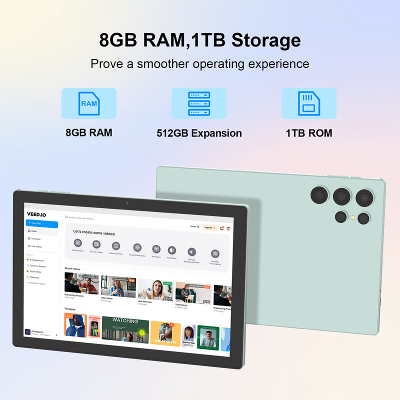 C Idea 10 polegadas Tablet Android CPU Snapdragon com Teclado para Estudante CM9000ultra Verde