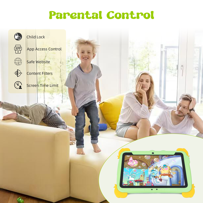 Tablet Android de 10,1 polegadas C Idea 4GB RAM 64GB ROM Kidspad P1100