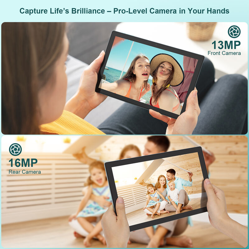 C Idea 10.1 polegadas Tablet PC Dual Camera Wi-Fi HD Resolução de tela capacitiva 8GB RAM 1TB ROM Entretenimento e uso comercial (preto)