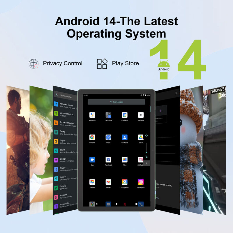 C Idea Factory 10.36 polegadas Tablet 8GB RAM + 1TB ROM Dual Camera Android 14 Tablet Com Cartão SIM para Adultos CM10500 Plus (verde)