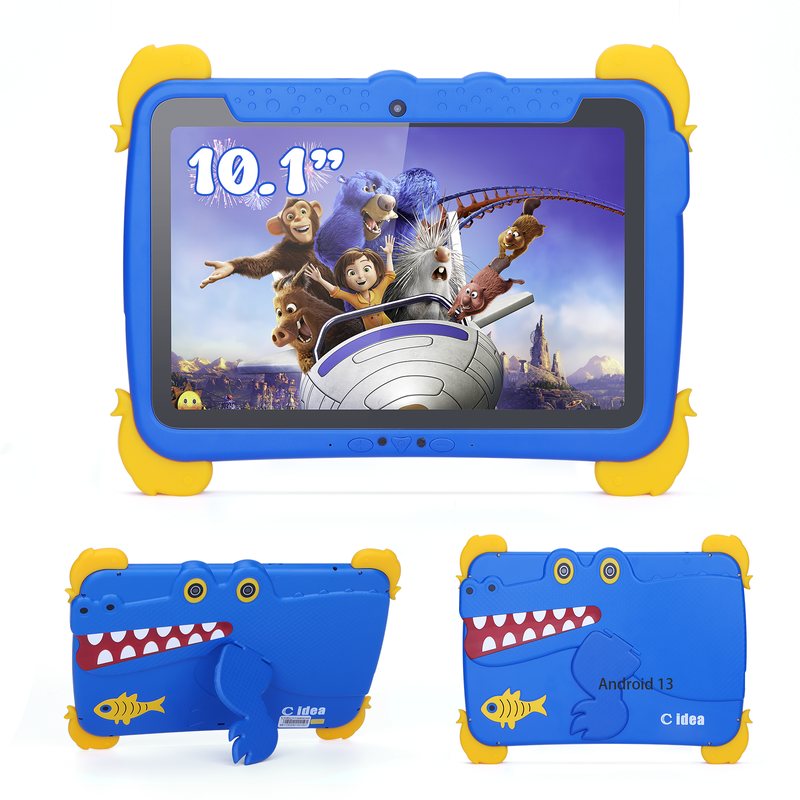 C ideia 10,1 polegadas Kids Tablet PC Com Caso Proteção para Olhos ips HD Screen Pre-Instalar IWAWA P1150