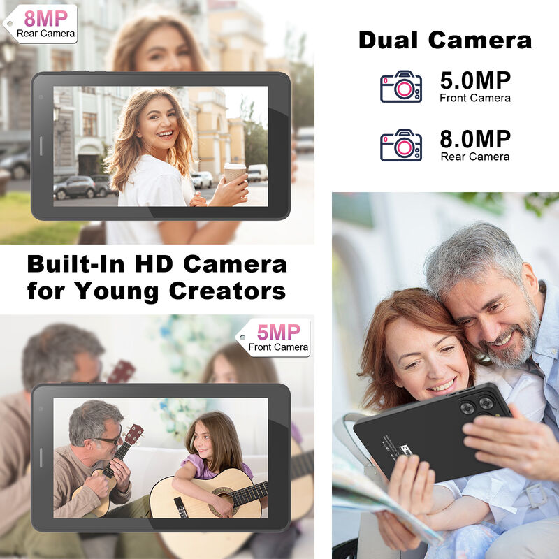 C Idea Tablet PC 7 polegadas 8GB RAM 256GB ROM Android 15 Wi-Fi Compacto de câmera dupla (CM517)